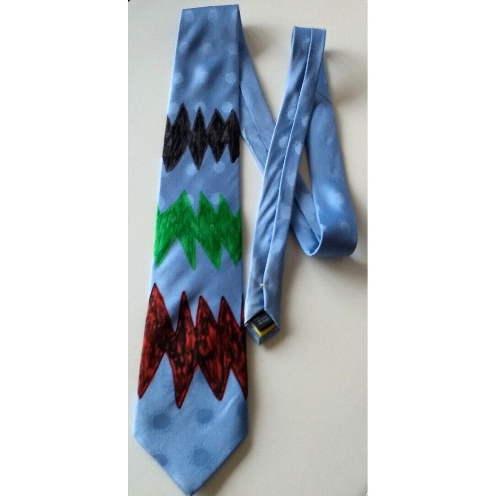 All Silk Handmade Neck Tie Tender Loving Care Children of Bellevue Light Blue